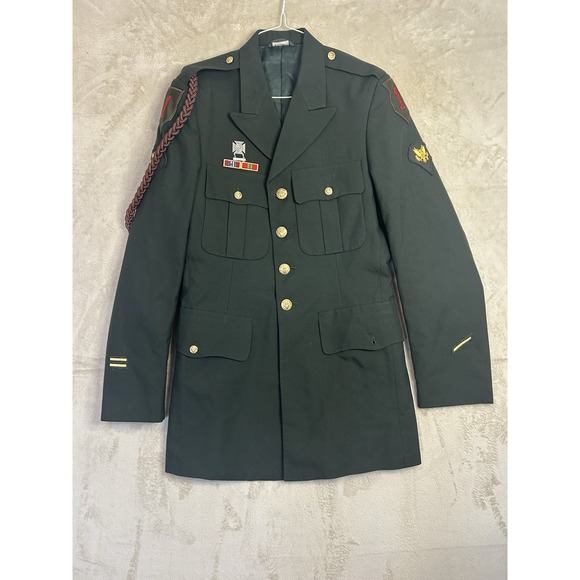 US Army Other - US Army Class A Dress Green Uniform Jacket 1st Infantry Big Red One 38XL
